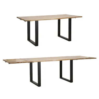 Stół jadalny EDGE ALL. 180x90x77 cm - długość całkowita 280 (drewno mango)